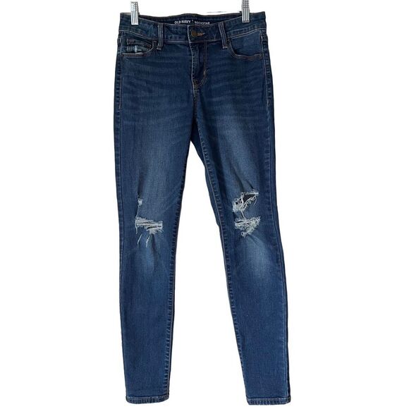 J2 Old Navy Mid Rise Skinny RockStar Jeans Size 2‎ - Picture 1 of 5